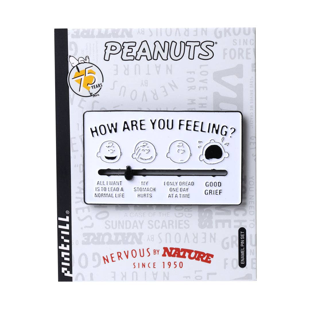 Charlie Brown Mood Slider Enamel Magnet
