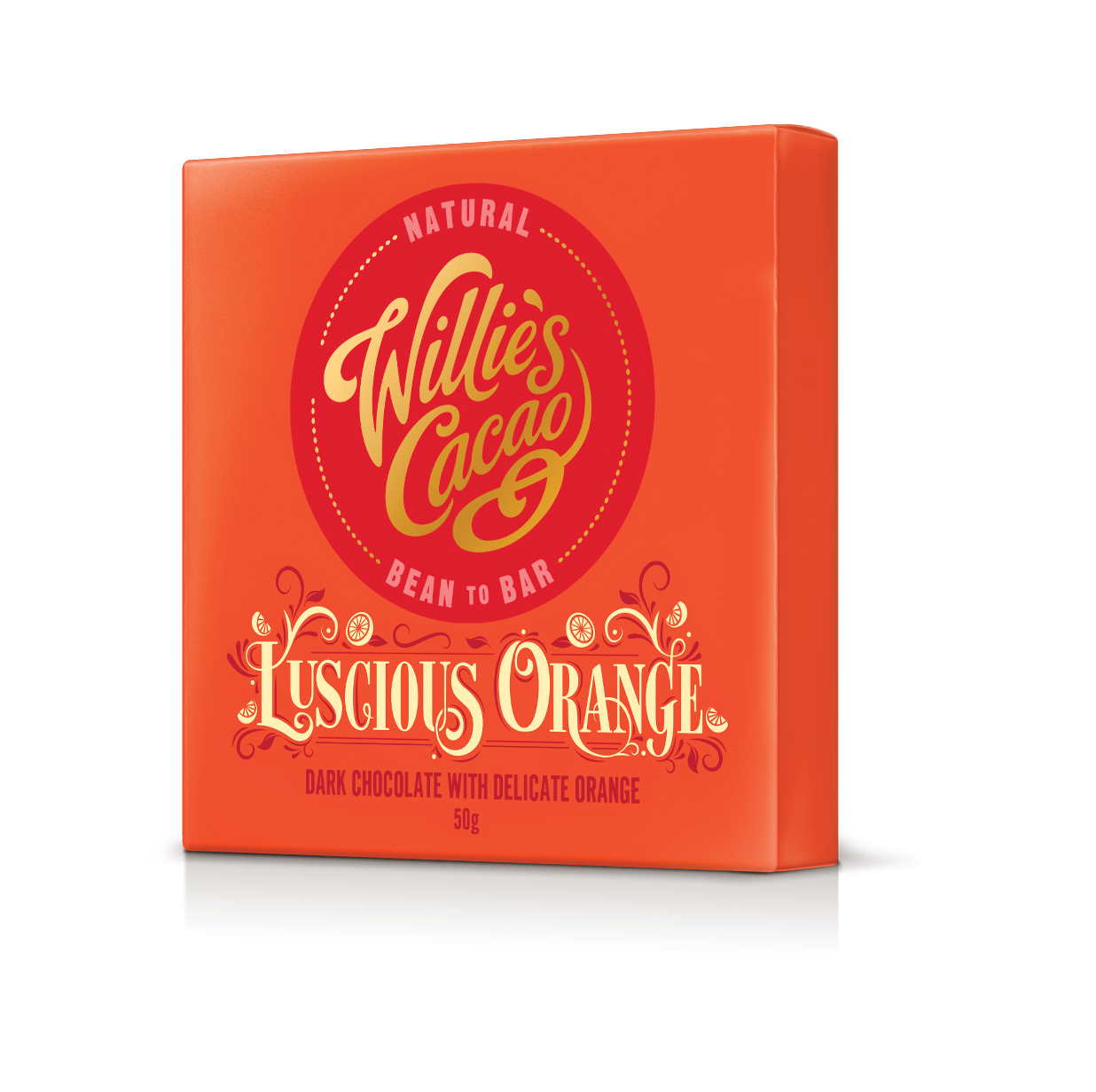 Luscious Orange. Dark Chocolate (70% Cacao) with Orange bar. Vegan.