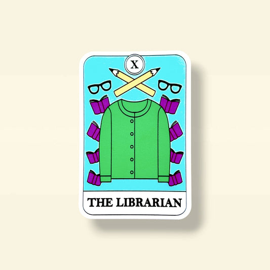The Librarian Tarot Card Sticker