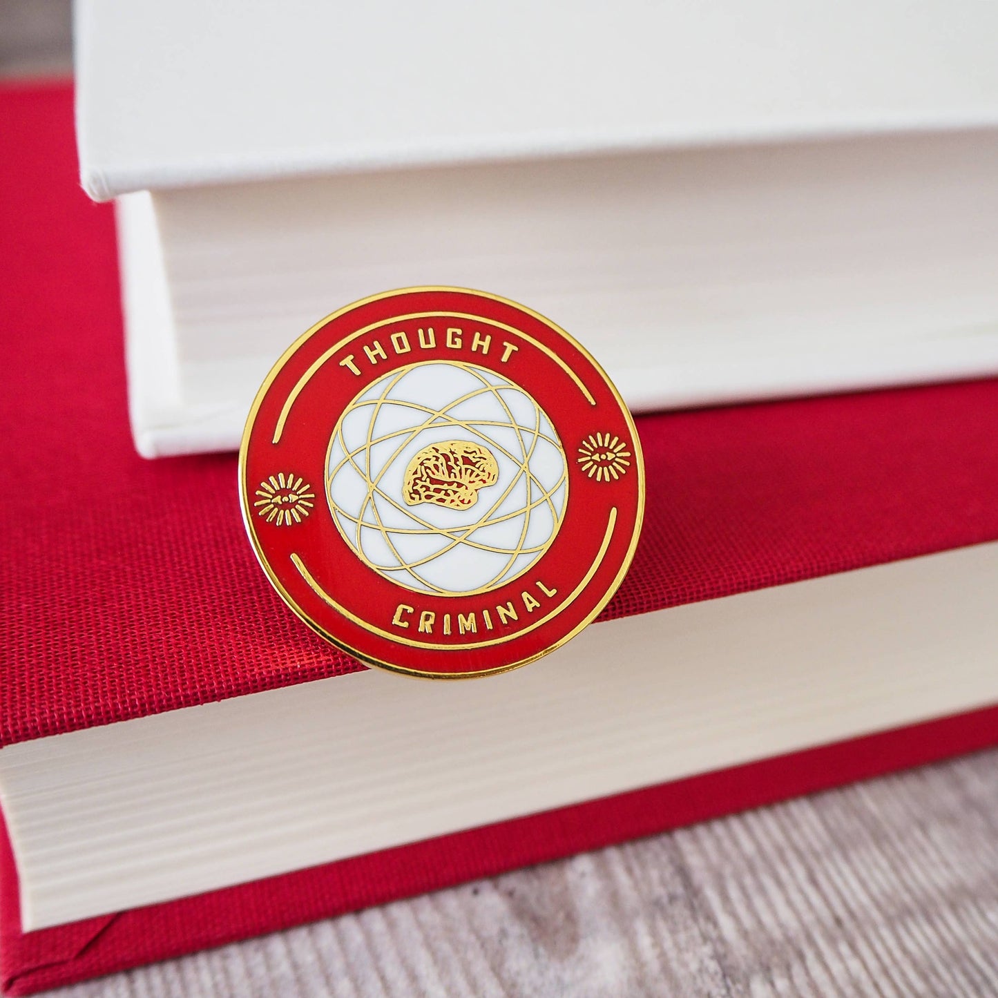 Thought Criminal Dystopian Enamel Pin