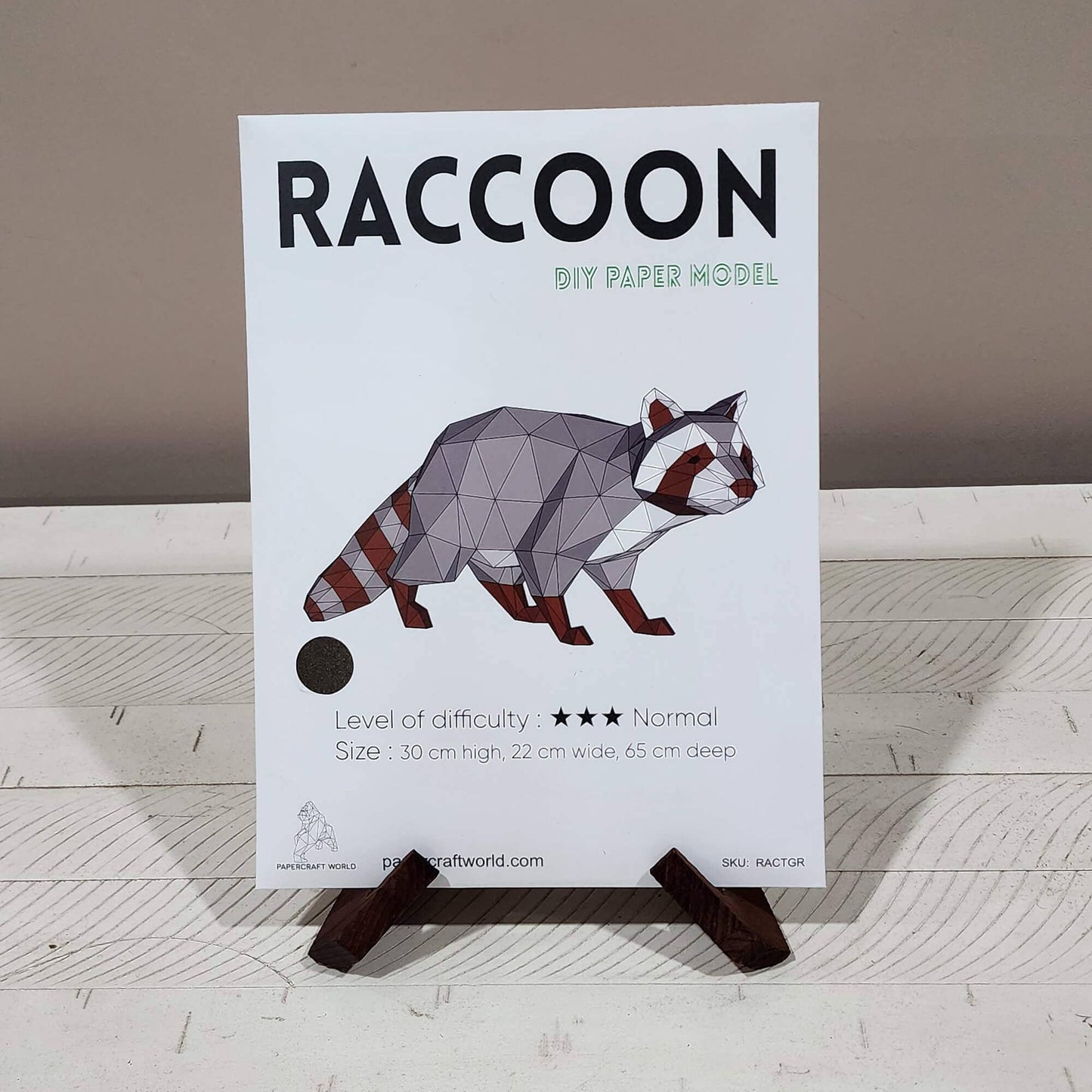 Raccoon 3D PaperCraft Origami Model
