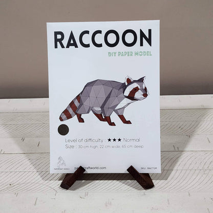 Raccoon 3D PaperCraft Origami Model