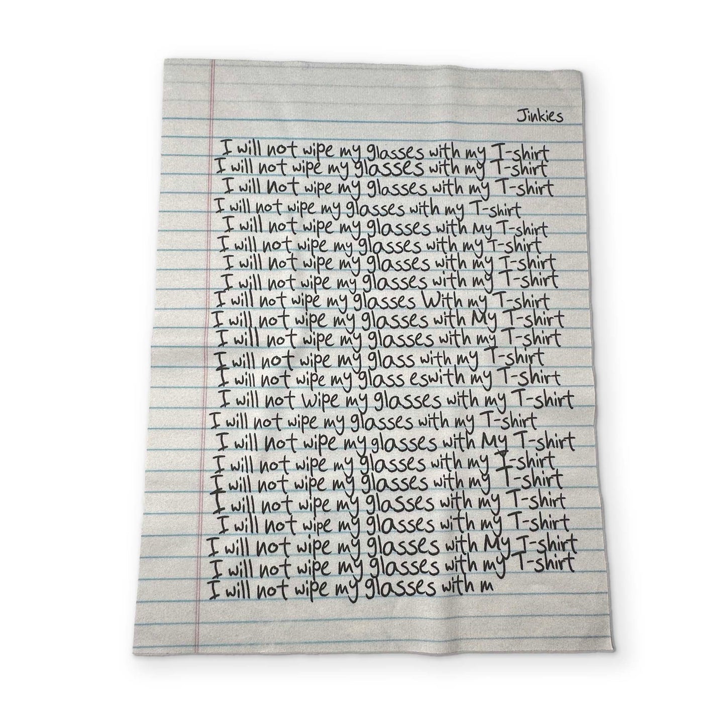 Notebook Paper Microfiber Glasses Cleaner Cloth