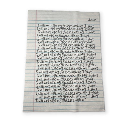 Notebook Paper Microfiber Glasses Cleaner Cloth