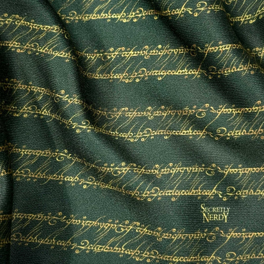 Precious Elvish Script Microfiber Glasses Cleaner Cloth