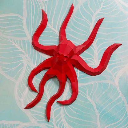 Octopus PaperCraft Origami Wall Art, 3D Wall Art