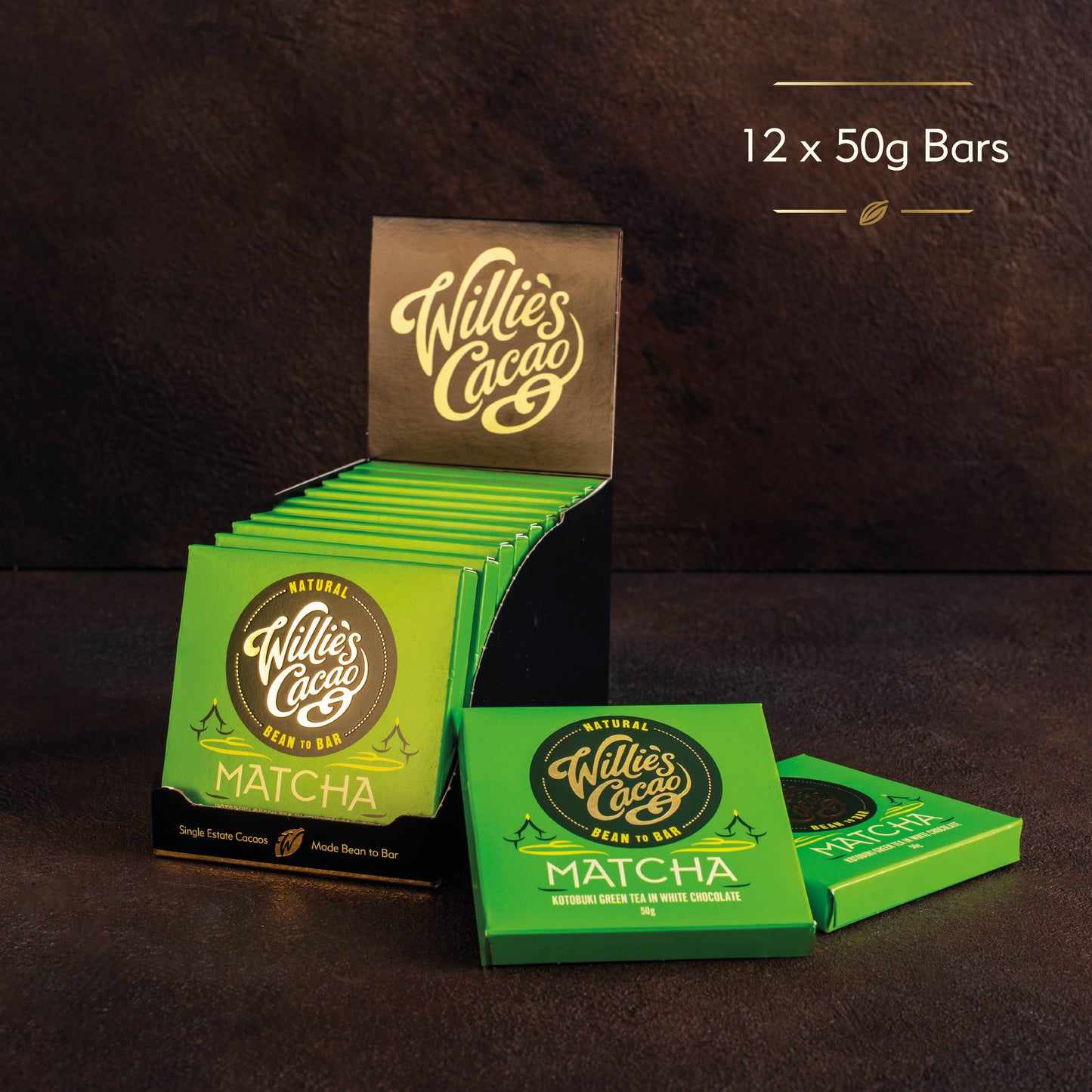 Matcha Bar. White Chocolate w. Ceremonial Grade Matcha