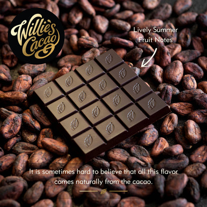 Sambirano 71% Dark Chocolate bar. Summer fruit notes. Vegan