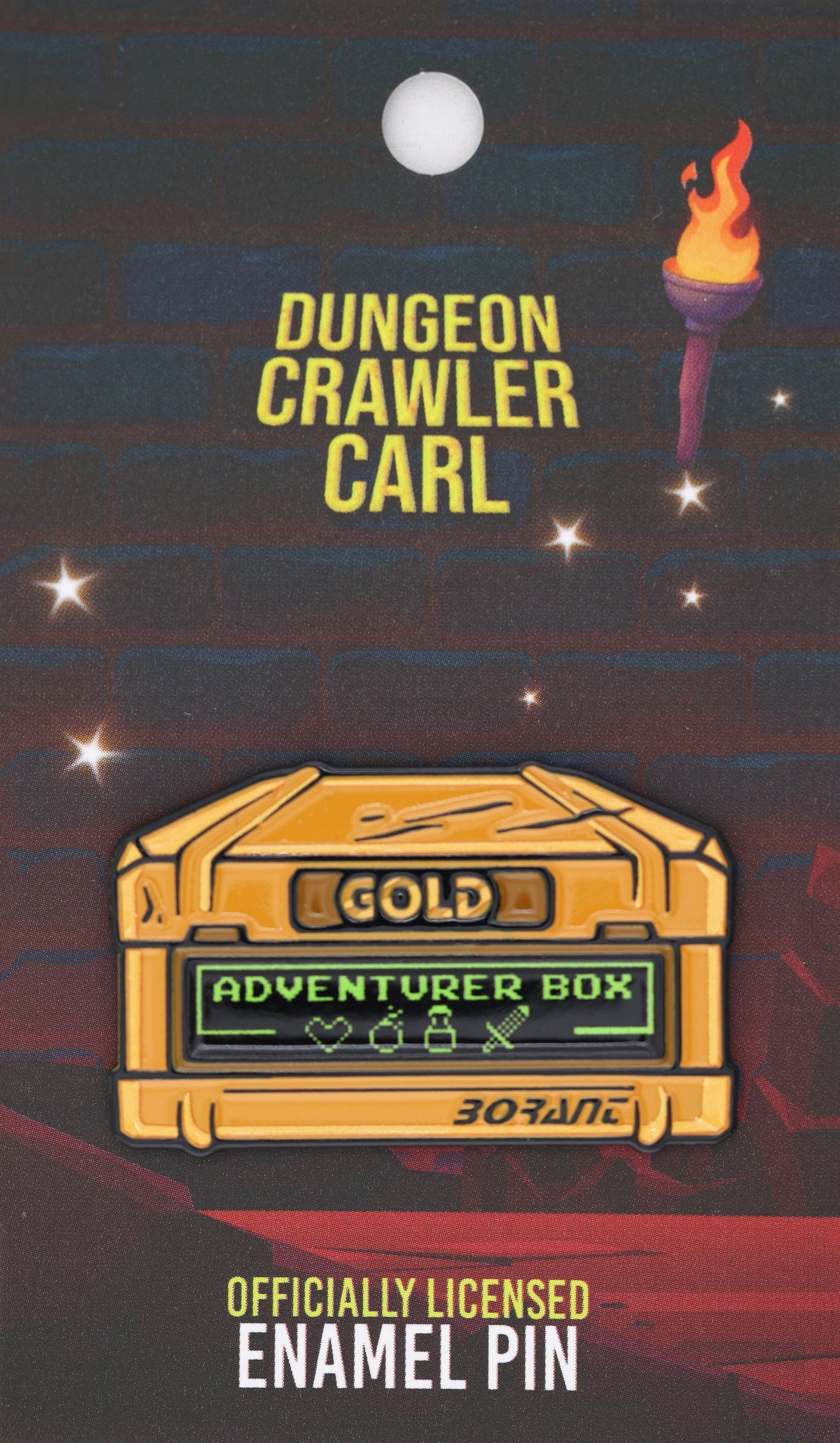 Dungeon Crawler Carl: Adventurer's Loot Box Enamel Pin