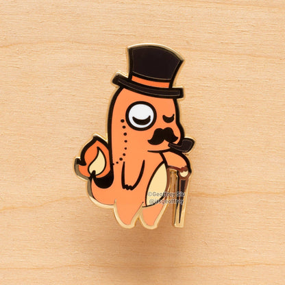 Charmingder Gentlemon Dapper Charmander Enamel Pin