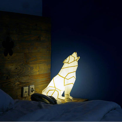 Wolf 3D PaperCraft Origami Model, Paper Lamp