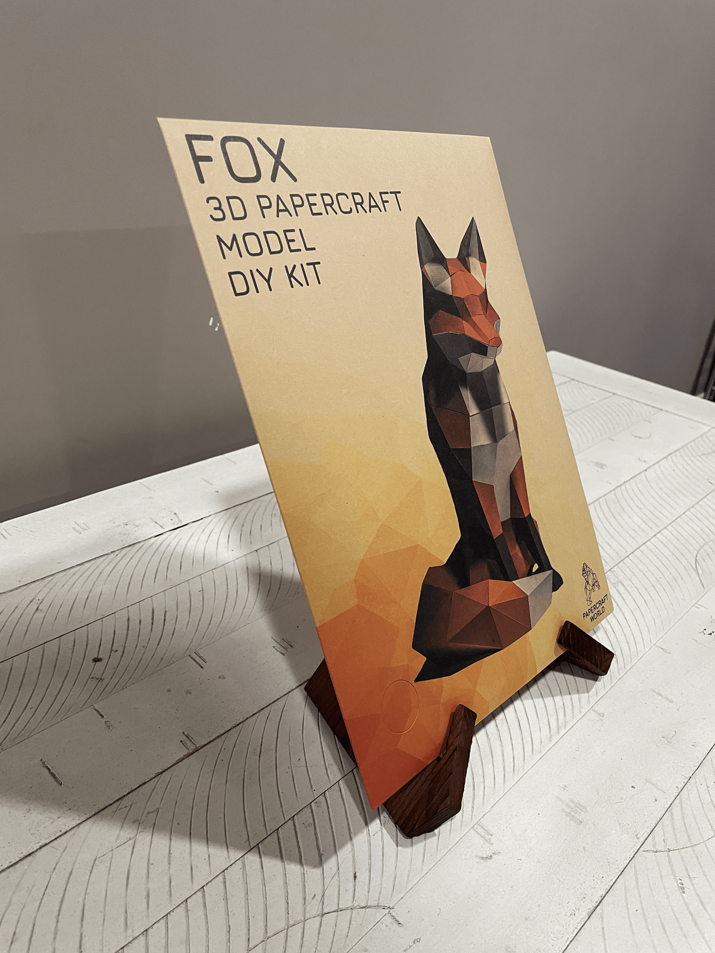 Fox 3D Origami Model PaperCraft Kit