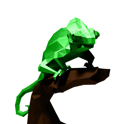Chameleon 3D PaperCraft Origami Models