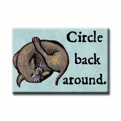 Medieval Marginalia Circle Back Around Refrigerator Magnet