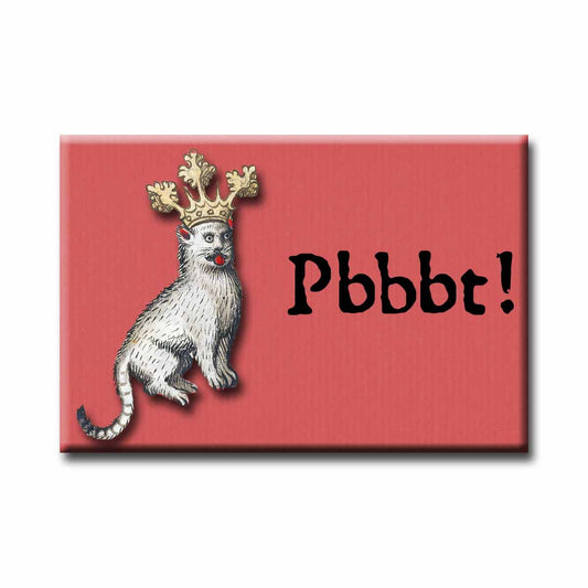 Medieval Marginalia Pbbbt Cat Refrigerator Magnet