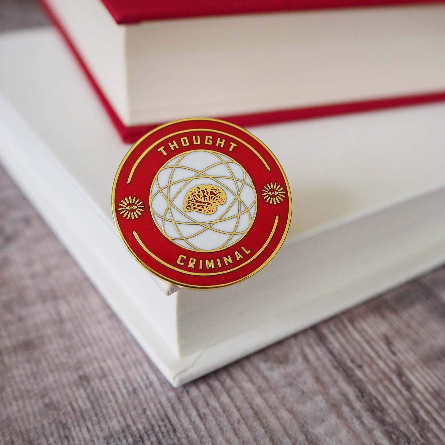 Thought Criminal Dystopian Enamel Pin