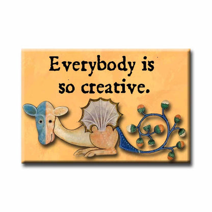 Medieval Marginalia So Creative Refrigerator Magnet