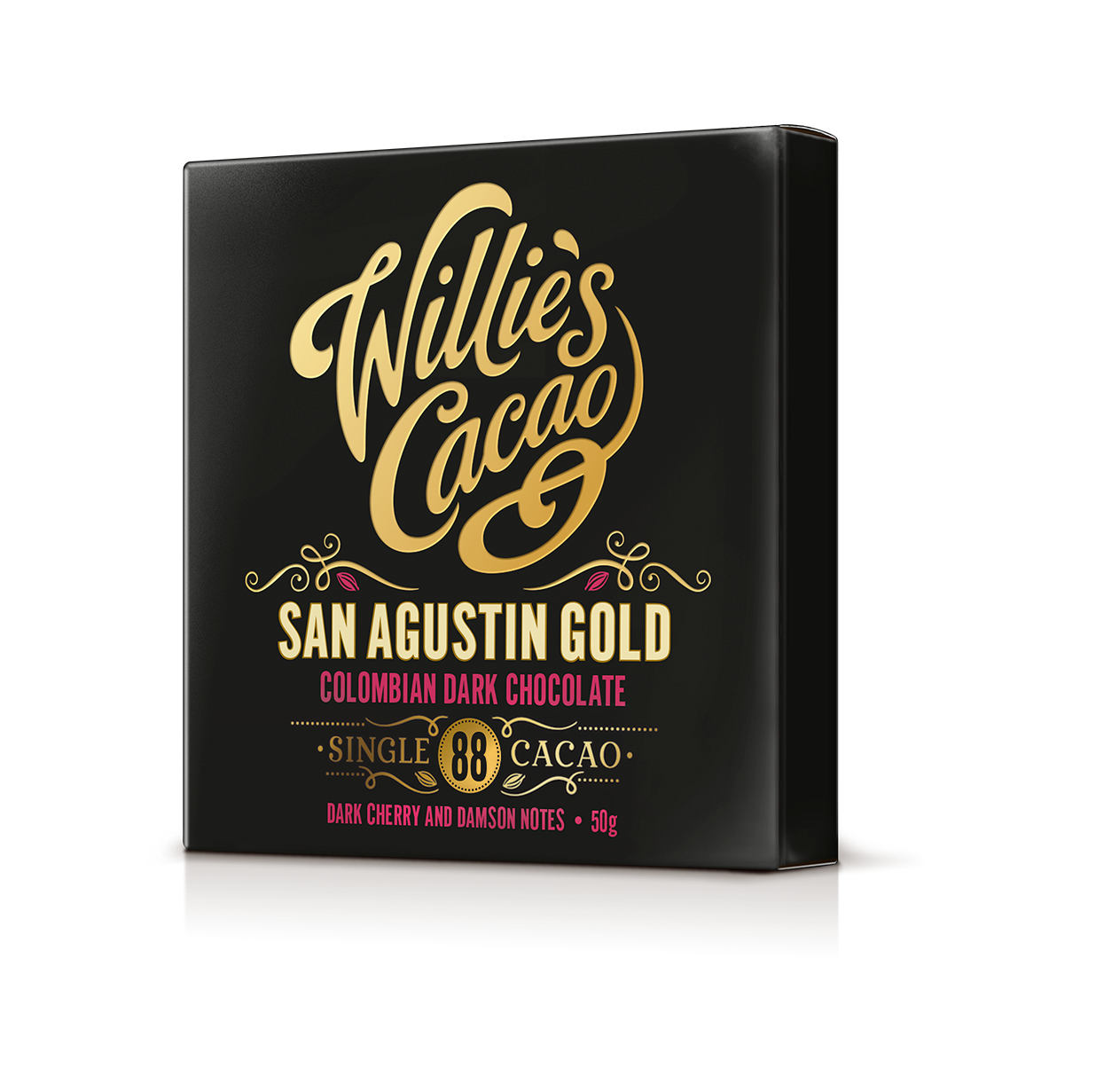 San Augustin 88% Dark Chocolate bar. Red Fruit notes. Vegan