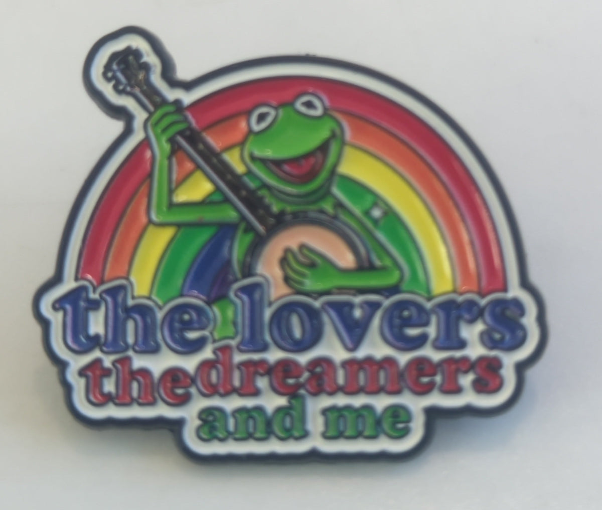The Lovers the Dreamers and Me Kermit Muppet Enamel Pin