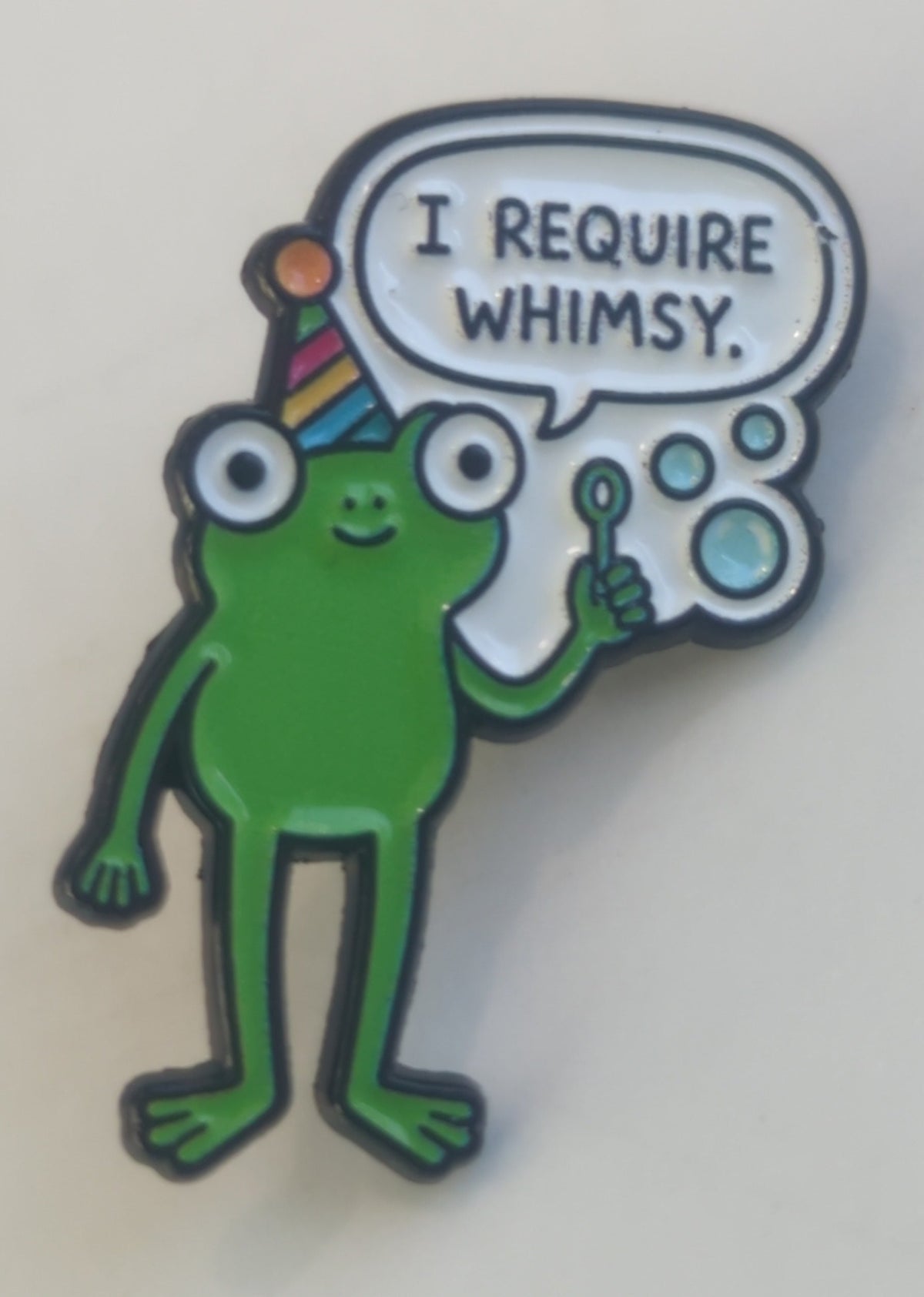 I require Whimsy Frog Enamel Pin