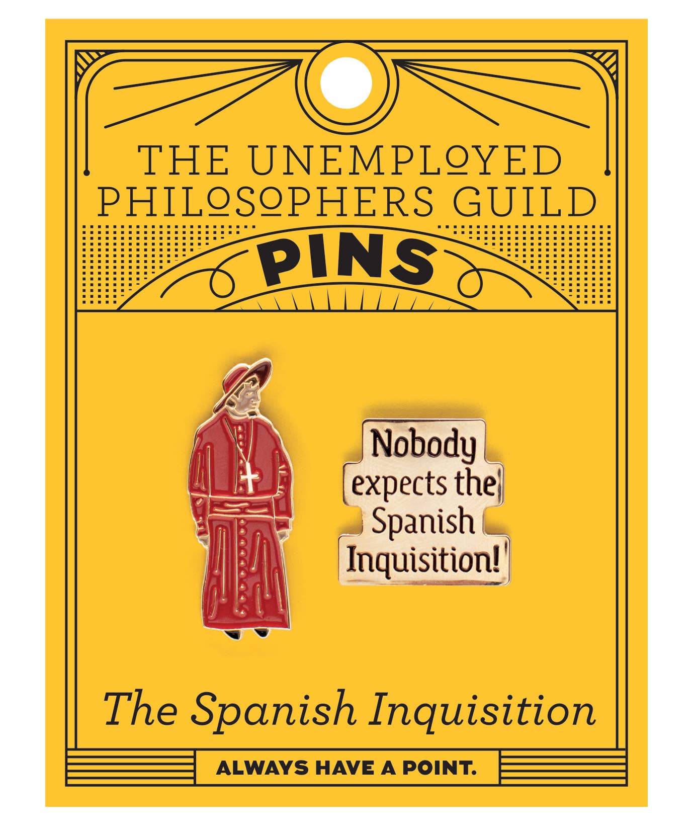 Spanish Inquisition Enamel Pin Set