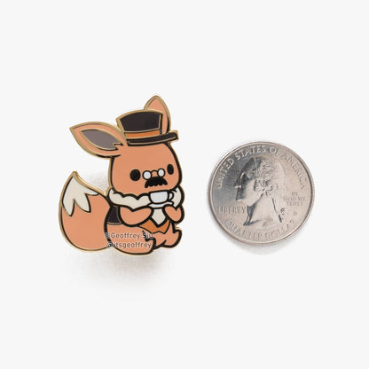 Teavee Eevee Enamel Pin Gentlemon