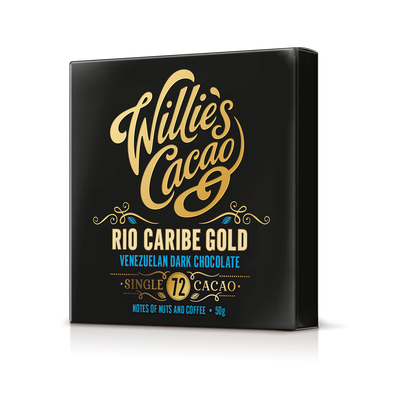 Rio Caribe 72% Dark Chocolate bar. Nutty Coffee Notes. Vegan