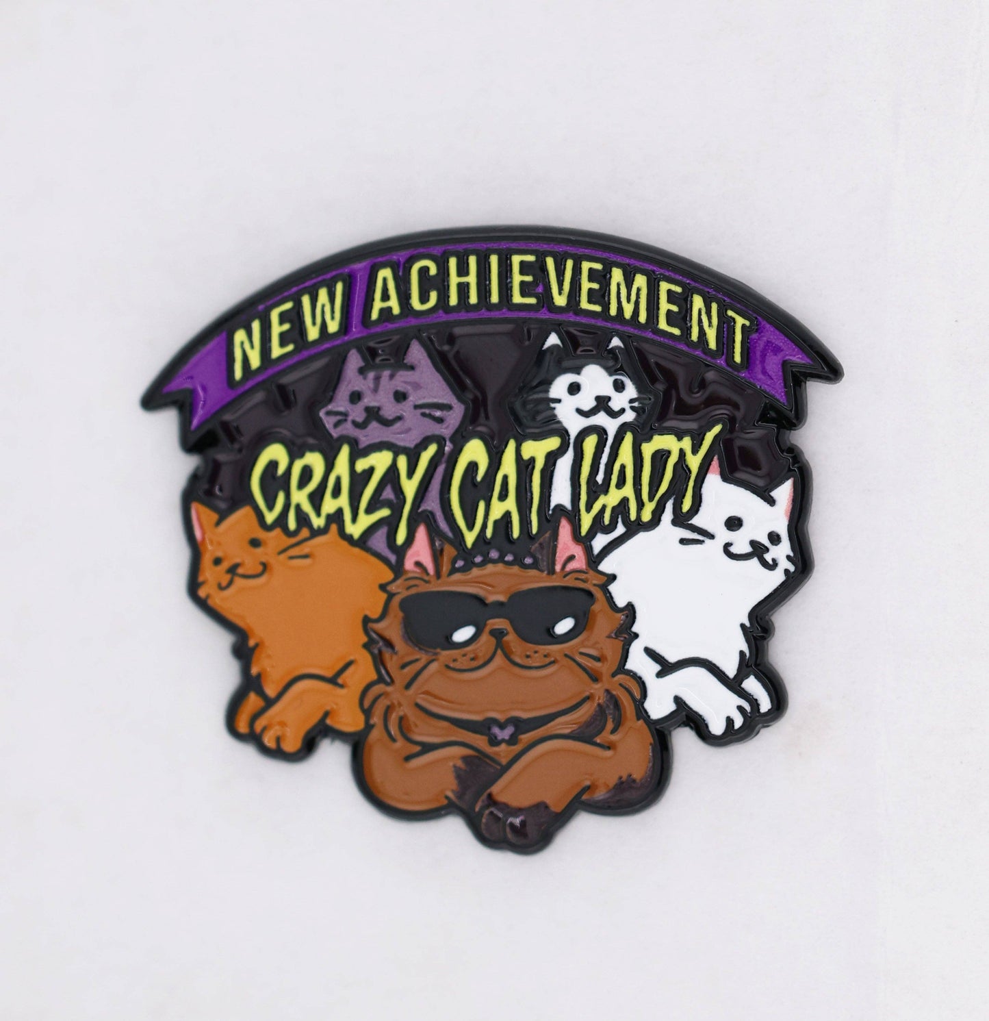 Dungeon Crawler Carl: New Achievement Crazy Cat Lady Enamel Pin
