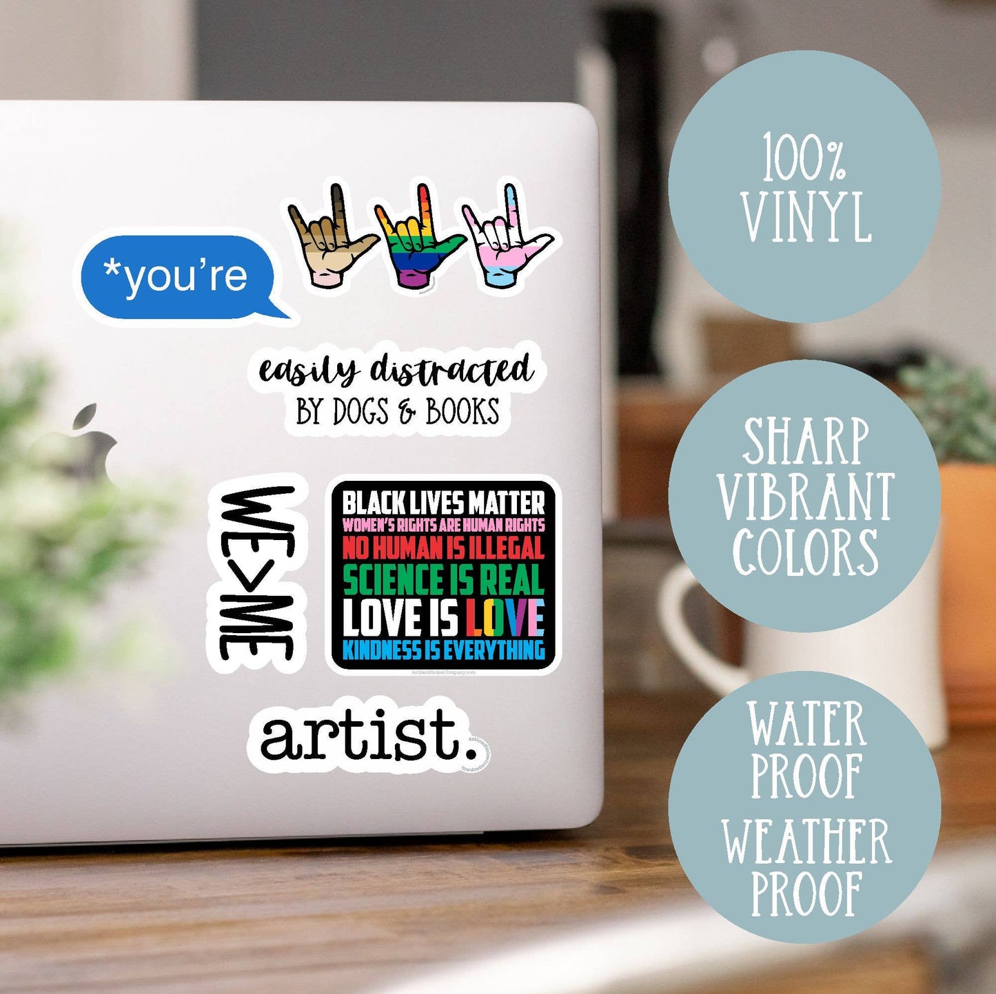 Make Orwell fiction again vinyl sticker