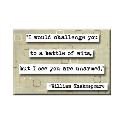 William Shakespeare Wits Magnet