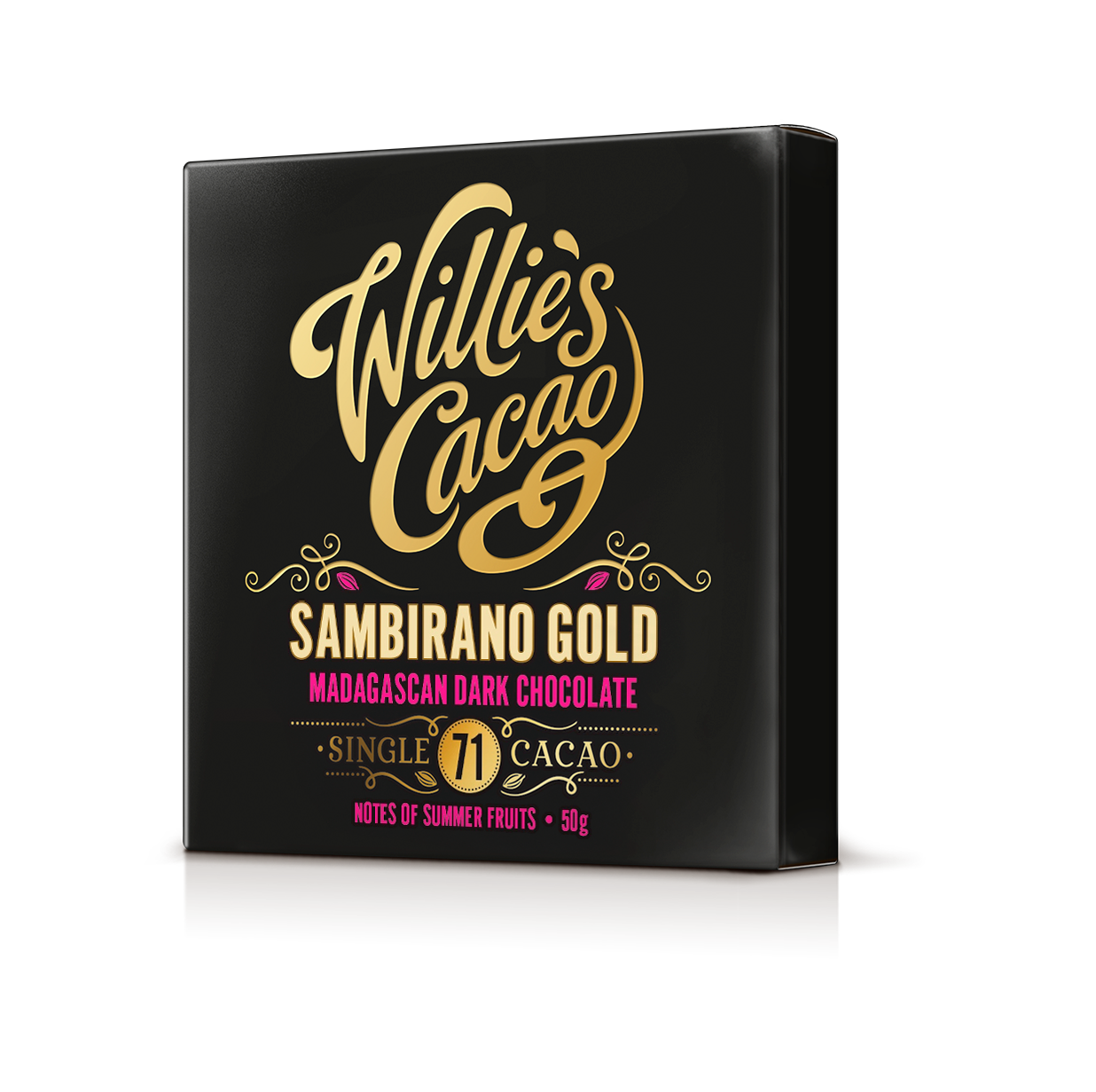 Sambirano 71% Dark Chocolate bar. Summer fruit notes. Vegan
