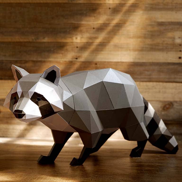 Raccoon 3D PaperCraft Origami Model
