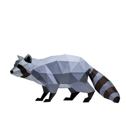 Raccoon 3D PaperCraft Origami Model