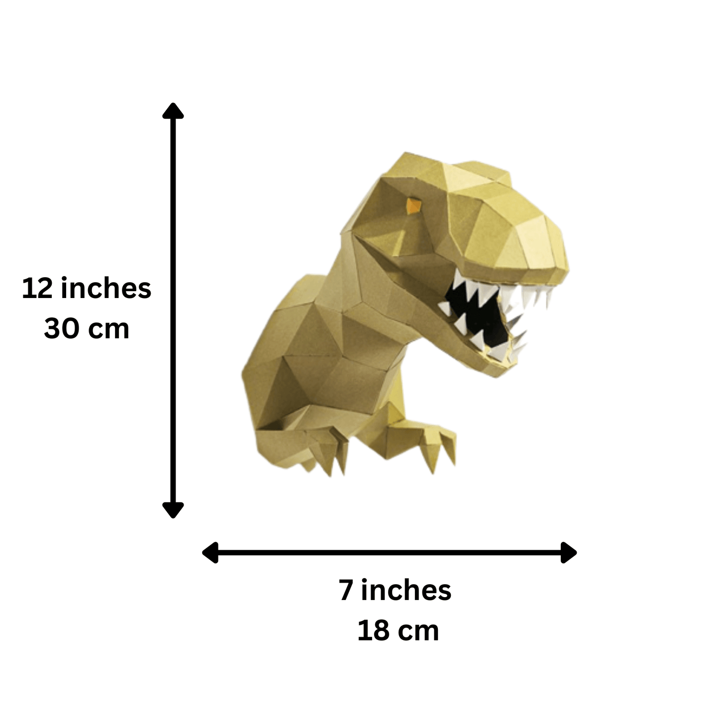 T-Rex 3D PaperCraft Wall Art, PaperCraft Origami Model