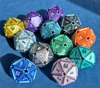 Squishy D20s- 3D printed Fidget Dice