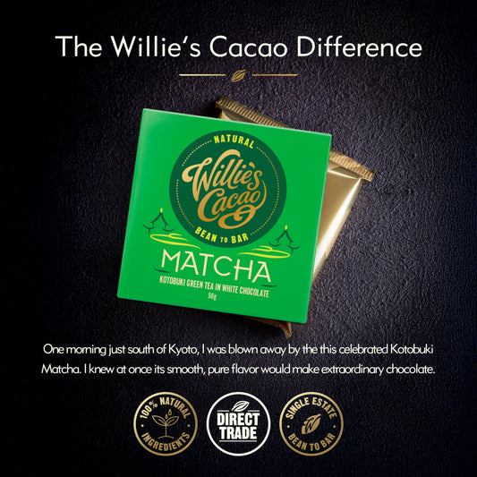Matcha Bar. White Chocolate w. Ceremonial Grade Matcha
