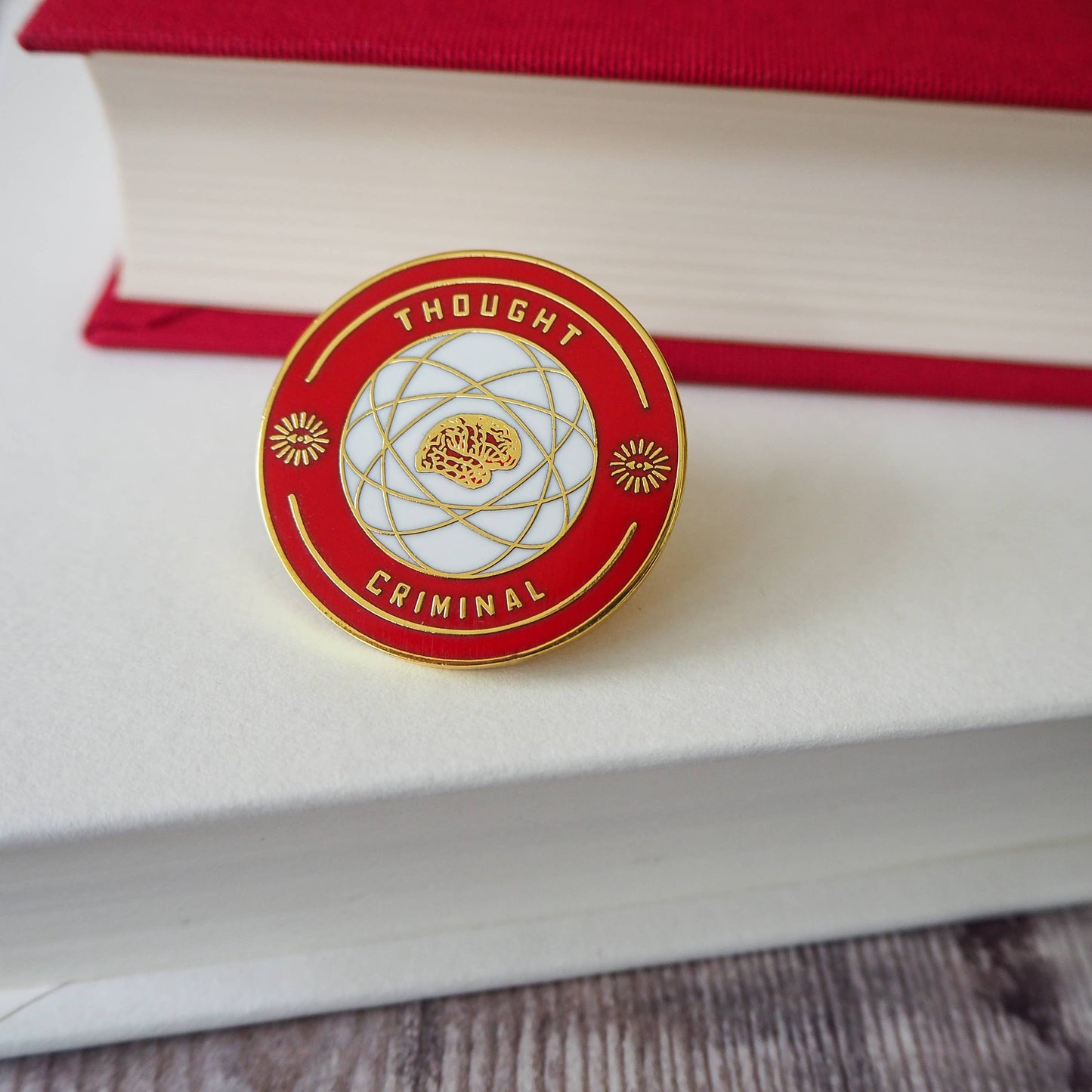 Thought Criminal Dystopian Enamel Pin