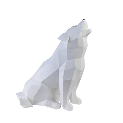Wolf 3D PaperCraft Origami Model, Paper Lamp