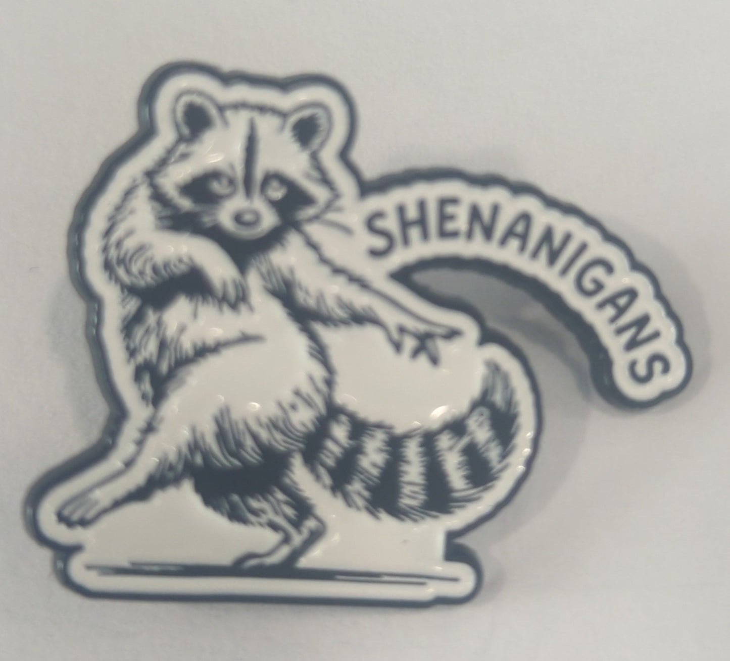 Shenanigans Raccoon Enamel Pin