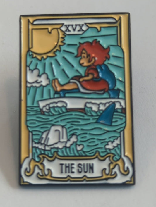 Ghibli Tarot The Sun Ponyo Enamel Pin