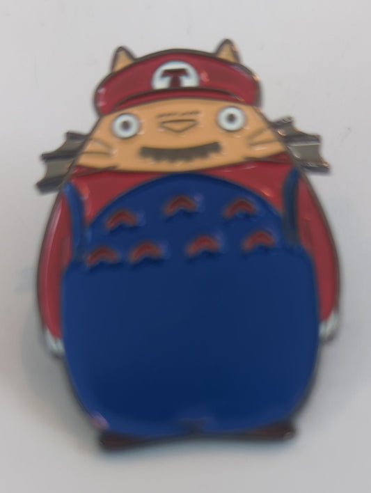 Totoro Mario Mashup Enamel Pin