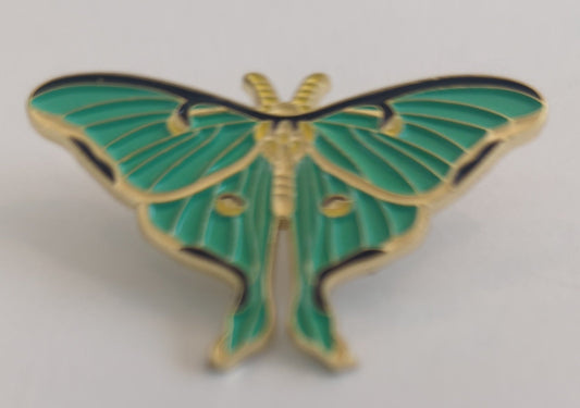 Luna MothEnamel Pin