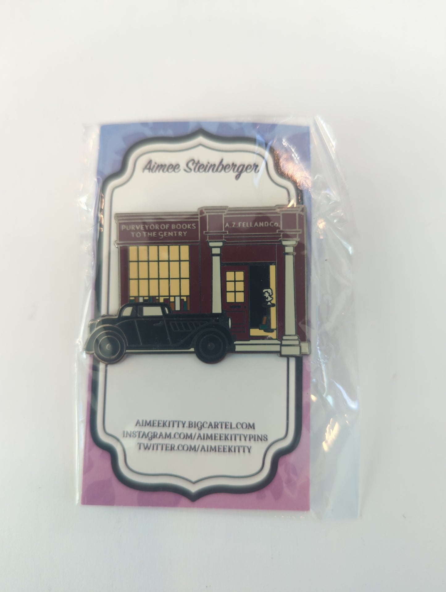 A.Z. Felland Bookstore Good Omens Enamel Pin