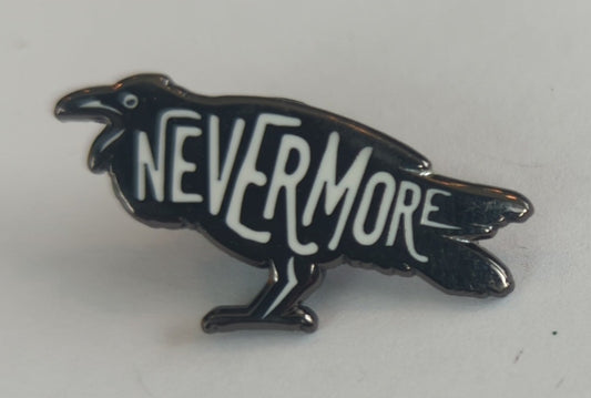 Nevermore Crow Enamel Pin