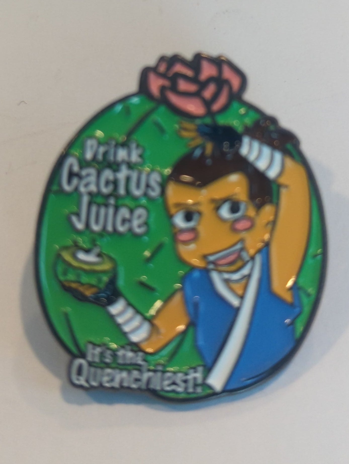 Drink Cactus Juice Avatar AtLA Enamel Pin