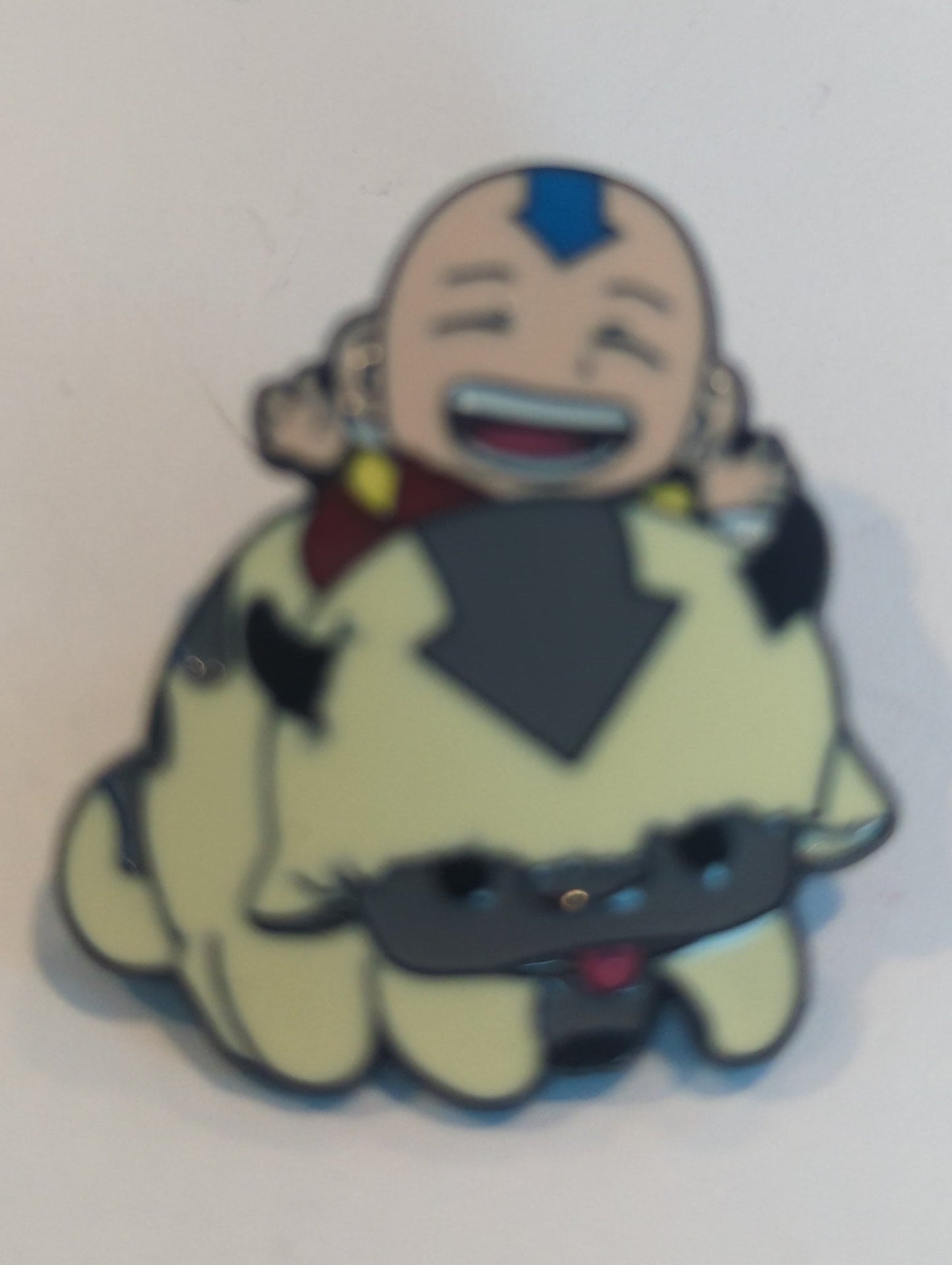 Aang Riding Appa Avatar AtLA Enamel Pin