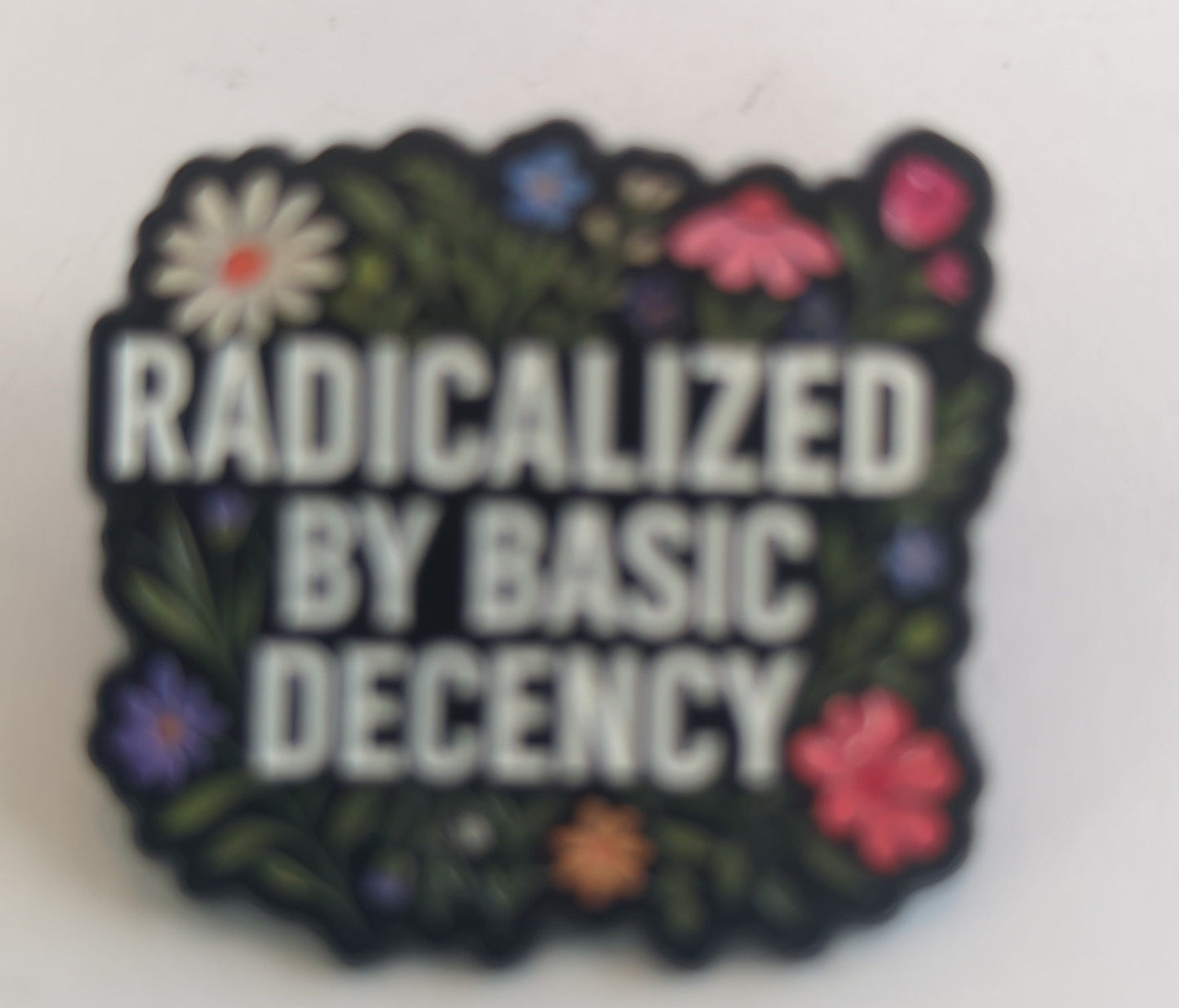Radicalized By Basic Decency Enamel Pin