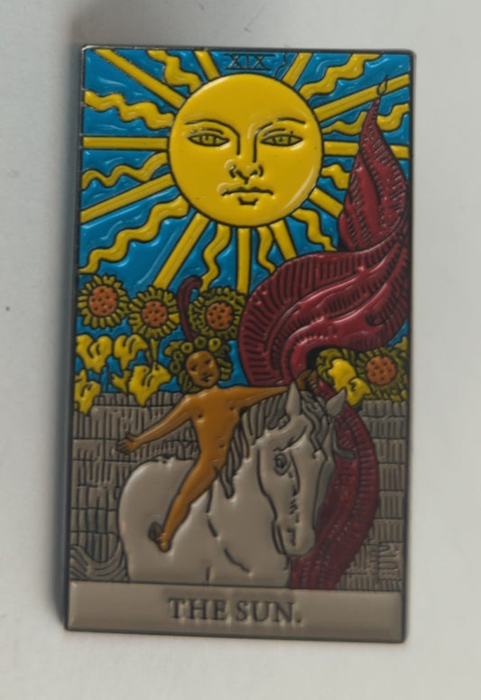 The Sun Tarot Enamel Pin