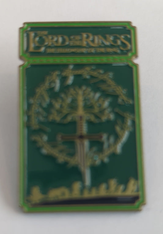 Book Cover LotR Enamel Pin