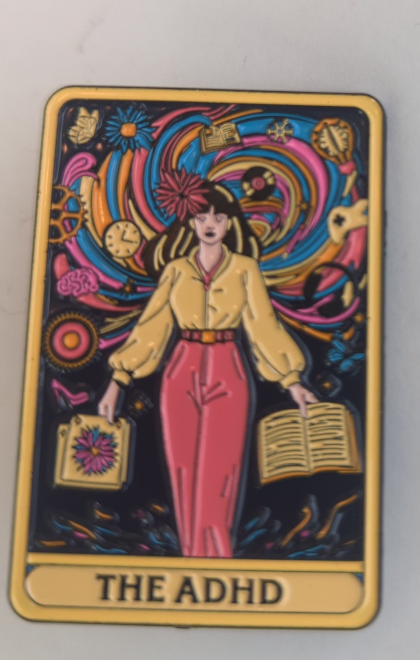 The ADHD Tarot Enamel Pin